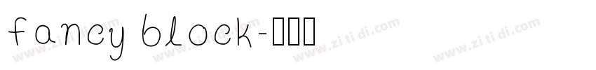 fancy block字体转换